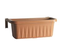 BALCONETTA RETTANGOLARE 'RONDINE' cm 50x20xh.18,5 - lt.11 terracotta