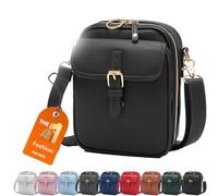 Balconfoster Crossbody Bag, 2025 New Forcipower Sculpture Crossbody Leather Bag, Anti Theft Leather Bag with Card Slots (Black)