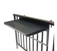 Balconi piega i tavoli, ringhiera del balcone, diverse misure, 2 colori (nero, 120 cm)