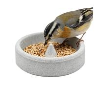 Balcony Bird Feeder - Round Small Stone Feeding Dish