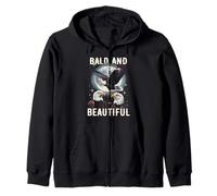 Bald And Beautiful American Bald Eagle Vintage Eagle Bird Felpa con Cappuccio