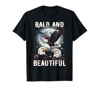 Bald And Beautiful American Bald Eagle Vintage Eagle Bird Maglietta