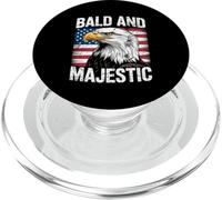 Bald And Majestic American Bald Eagle 4th Of July US Flag PopSockets PopGrip per MagSafe