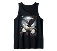 Bald And Majestic American Bald Eagle Vintage Eagle Bird Fun Canotta