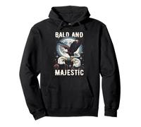 Bald And Majestic American Bald Eagle Vintage Eagle Bird Fun Felpa con Cappuccio