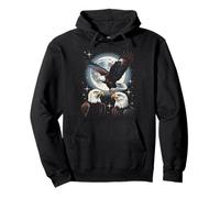 Bald And Majestic American Bald Eagle Vintage Eagle Bird Fun Felpa con Cappuccio