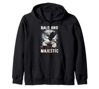 Bald And Majestic American Bald Eagle Vintage Eagle Bird Fun Felpa con Cappuccio