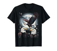 Bald And Majestic American Bald Eagle Vintage Eagle Bird Fun Maglietta