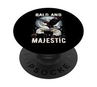 Bald And Majestic American Bald Eagle Vintage Eagle Bird Fun PopSockets PopGrip Adesivo