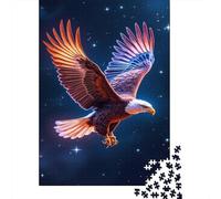 Bald Aquila Puzzle Impossible 1000Pcs Cielo stellato cosmico Decorazione Per La Casa. Giochi Rilassamento E Intelligence Per Adulti E Bambini Da 12 Anni 1000pcs (75x50cm)