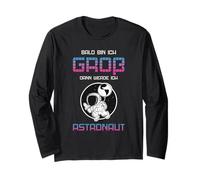 Bald Bin ICH Groß Dann Werde ICH Astronaut Maglietta Bambini Maglia a Manica