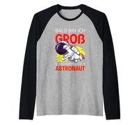 Bald Bin ICH Groß Dann Werde ICH Astronaut Maglietta Bambini Maglia con Maniche Raglan