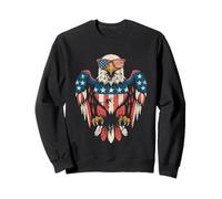 Bald Eagle 4th Of July Patriotic Eagle American Flag US Flag Felpa