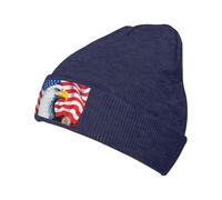 Bald Eagle - Berretto lavorato a maglia per uomini e donne, da corsa, leggero, berretto termico, unisex, taglia unica, blu navy, Taglia unica