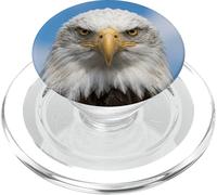 Bald Eagle Close Up Ritratto Sharp Wildlife Face PopSockets PopGrip per MagSafe