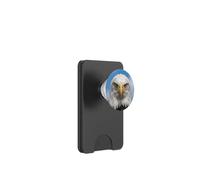 Bald Eagle Close Up Ritratto Sharp Wildlife Face PopSockets PopWallet per MagSafe