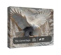 Bald Eagle Jigsaw Puzzle (1000 Pieces) | Paper, 50x70cm Assembled | Challenging Wildlife Art For Family Activity | Majestic Eagle Decor For Home