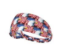 Bald Eagle Printing One-Pack Confortevole fascia elastica per esercizi atletici 10,9 x 34 cm morbida e traspirante