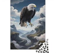 Bald Eagle Puzzle 1000 Pezzi, Falcon Strumento Cognitivo, Progetto Condiviso, Opera Da Mostrare 1000pcs (75x50cm)