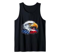 Bald Eagle USA Pride Bandiera Patriottica 4 luglio arte americana Canotta