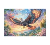 Bald Eagle with Red Wings at Sunset Puzzle 1000 Pezzi Collezione Arte Barocca Opere D'arte Classiche Rompicapo Educativo Per Adulti Attività Culturale 1000 PCS