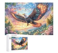 Bald Eagle with Red Wings at Sunset Puzzle 1000 Pezzi Per Adolescenti 14+ Gioco Mentale Analisi E Logica Regalo Per Adolescenti 1000 PCS