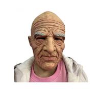 Bald head and white eyebrows old man mask