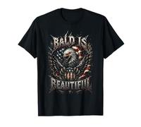 Bald is Beautiful 4th of July Independence Day Eagle Maglietta