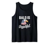 Bald Is Beautiful Bandiera americana Bald Eagle Canotta