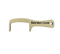 Bald Man Joke Spazzola per capelli Novità Pettinatura senza peli Spazzola Divertente Uomo Calvo Strumento per la toelettatura Pettine senza denti Regalo di compleanno Spazzola e pettine Legno
