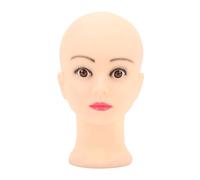 Bald PVC Mannequin Head Realistic 3D Eyecys Fratella universale per il trucco display