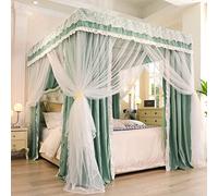 Baldacchino a baldacchino a baldacchino a 4 angoli Princess & Cute per ragazze Camera da letto per adulti Camere;Zanzariera per tenda per letto matrimoniale/matrimoniale/matrimoniale/matrimoniale