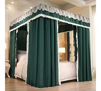 Baldacchino a cupola, Baldacchino for letto a baldacchino a 4 angoli Princess multicolore, dimensioni multiple(Type2-dark Green,King)