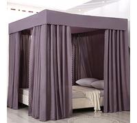 Baldacchino a cupola, Baldacchino for letto a baldacchino a 4 angoli Princess multicolore, dimensioni multiple(Light Grey,California King)