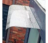 Baldacchino ad arco invisibile per porte e finestre, 50,8 x 99,1 cm, per esterni, in policarbonato, protezione per giardino, patio e ingresso, resistente alle intemperie, facile installazione