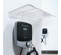 Baldacchino ad arco per porte e finestre, in policarbonato trasparente, 40 x 260 cm, design invisibile, senza bisogno di supporti, ideale per ingressi e spazi esterni