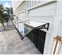 Baldacchino antipioggia per porte/finestre, grande, silenzioso, espandibile, impermeabile, tenda per balcone, patio, veranda (80 x 400 cm)