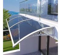 Baldacchino da giardino per esterni, con protezione UV al 99,99%, resistente agli urti, per porte d'ingresso, finestre, copertura in policarbonato solido, tettoie silenziose (60 x 200 cm, 24 x 79 cm