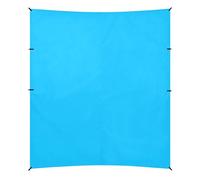 Baldacchino da spiaggia in tinta unita blu cielo profondo, protezione UPF50+, facile da installare, con pala per sabbia, sacchi di sabbia per campeggio, picnic, cortile e pesca