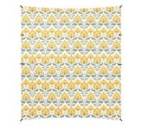 Baldacchino da spiaggia pieghevole giallo beige con burro di pavone UPF50+, leggero, con borsa per il trasporto, per viaggi in famiglia
