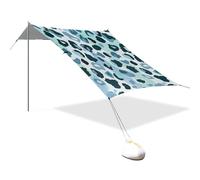 Baldacchino da spiaggia pieghevole UPF50 con stampa leopardata, impermeabile, grande, con borsa per il trasporto, per viaggi in famiglia, picnic e accessori da campeggio per Playa