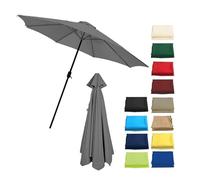 Baldacchino di ricambio impermeabile resistente ai raggi UV per ombrellone da patio a 6/8 costole, copertura spessa per ombrelloni da giardino, terrazza e piscina (grigio 3,5/8 stecche)