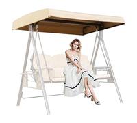 Baldacchino di ricambio per dondolo da 2-3 posti, copertura impermeabile per amaca da esterno, protezione solare, copertura per patio, tessuto resistente 210D