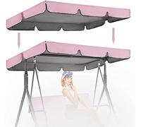 Baldacchino di ricambio per dondolo da giardino a 2/3 posti, in tessuto Oxford 210D, con 4 tasche angolari rinforzate, protezione UV, verde