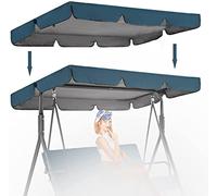 Baldacchino di ricambio per dondolo da giardino a 2/3 posti, in tessuto Oxford 210D, protezione UV, verde, perfetto per amaca da patio e uso esterno