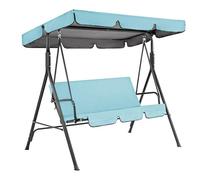 Baldacchino di ricambio per dondolo da giardino Copertura di protezione UV Copertura di protezione UV Sedia a dondolo per patio esterno Sedia a dondolo Tetto Hammock Canopy Top - Grigio (Dimensioni