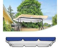 Baldacchino di ricambio per dondolo da giardino, Tettuccio per Dondolo, impermeabile e resistente al sole, ideale per ombrelloni a 2 e 3 posti (solo tettoia)(Blue,164 * 114 * 15cm)