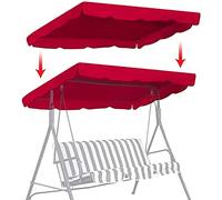 Baldacchino di ricambio per dondolo Hollywood, impermeabile, copertura per sedia a dondolo da giardino a 2/3 posti, copertura superiore per amaca da esterno, resistente, resistente ai raggi UV