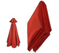 Baldacchino di Ricambio per Ombrellone Rotondo Offset, Copertura Superiore per Ombrellone da 2,7 M / 9 Piedi 3 M / 10 Piedi, Sostituzione in Tessuto per Ombrellone da 6, Red, 3.0M/8-ribs