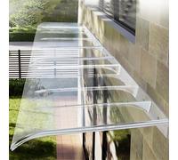 Baldacchino d'ingresso ad arco, tenda da porta in policarbonato, copertura trasparente autopulente, riparo da giardino all'aperto (L50 x W40 cm/L19,7 x W15,7 cm)